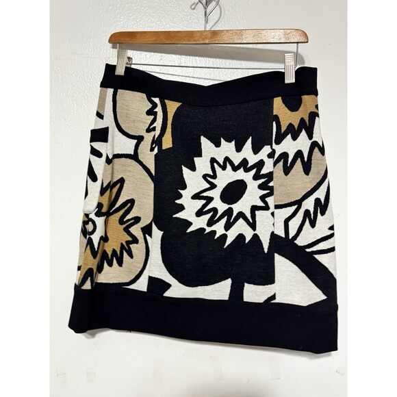 Diane von Furstenberg Scout Wool Blend Mini Skirt Floral Print Size 8 USA - Picture 2 of 4